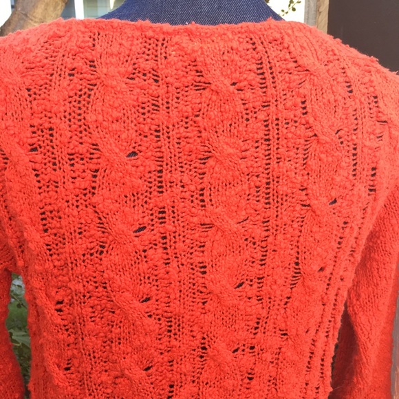 Anthro Red Sweater - Picture 7 of 11